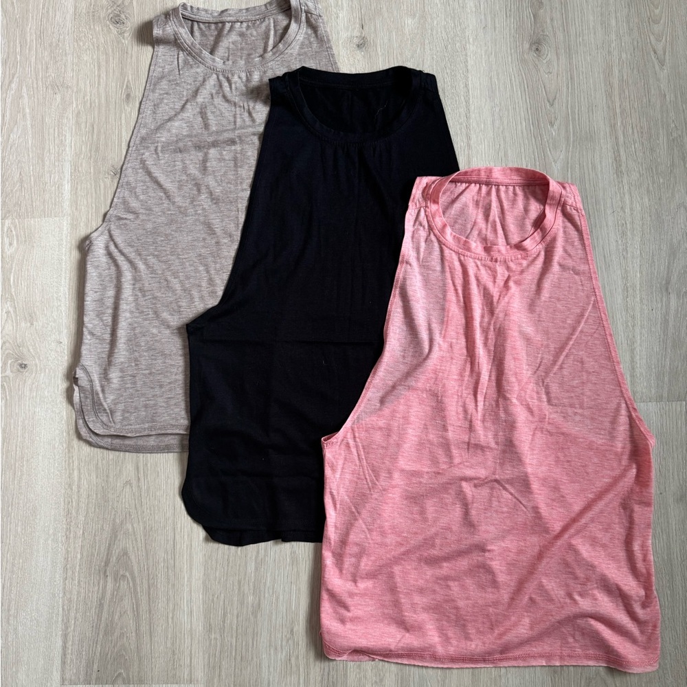 icyzone Women's Racerback High Neck Workout Athletic Yoga Muscle Tank Tops Small